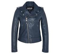 Schott NYC Damen LCW1601D Lederjacke, Marine, M