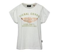 Schott NYC Damen Tsglenw T-Shirt, Off-White, M