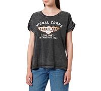 Schott NYC Damen Tsglenw T-Shirt, Schwarz, M