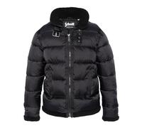 Schott NYC Herren Idak Jacke, Schwarz/Schwarz, L