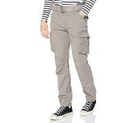 Schott NYC Homme Pantalon, Slim, Coton, Gris (Grey), 33W