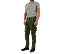 Schott NYC Homme Trranger70 Pantalon, Vert (Olive), 34 EU