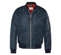 Schott NYC Schott Nylon Eco Airforcers Bomberjacke, Marineblau, blau, 5XL Große Größen Tall