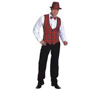 Schottenweste mit Futterstoff, Erwachsenen-Größe:60