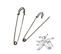 Schottische Sicherheitsnadel, Sicherheitsnadeln für Mantel oder Schal, Sicherheitsnadeln für Kleidung, Sicherheitsnadel, große Sicherheitsnadel, 90 mm - 12 Stück, Altgold