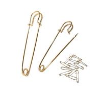 Schottische Sicherheitsnadeln für Mantel oder Schal, Sicherheitsnadeln für Kleidung, Sicherheitsnadeln für Schottenrock, große Sicherheitsnadel, (55 mm - 25 Stück, Gold)