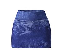 Schottischer Damenrock - Pocket Mid Sport Plissee Sport Taille Shorts Höschen Damen Shorts Höschen Tennisrock Rock Schwarz Rüschen, blau, S