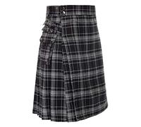 Schottischer festlicher Rock für Herren Mode Vintage Check Kontrast Faltenrock Mittelalterlicher Krieger Kilt