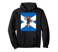 Schottischer Rugby-Held Pullover Hoodie