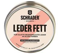 Schrader Lederfett farblos - Lederpflege für Glattleder, Schuhe, Motorradkleidung - Imprägniermittel, schützt und nährt - 200ml - Made in Germany