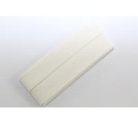 Schrägband, Baumwolle, 40/20mm, rohweiß, 3,5m