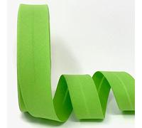 Schrägband in Froschgrün von Byetsa, 30 mm, Poly-Baumwollgewebe Schrägband auf einer 25-m-Rolle