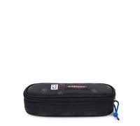 Schreibgeräteetui EASTPAK "OVAL SINGLE NBA Patch", Kinder, schwarz, Polyester, Schreibgeräteetuis, Schlampermäppchen, Schulmäppchen mit Logoschriftzug (73146419-0) schwarz