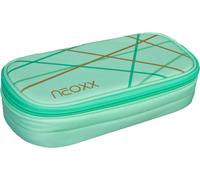Schreibgeräteetui NEOXX "Schlamperbox, Jump, Pixel my mind", Kinder, grün (mint to be), Polyester, Schreibgeräteetuis, teilweise aus recyceltem Material (24927451-0) mint to be