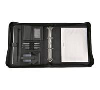 Schreibmappe Leder schwarz ALASSIO 30075 A4