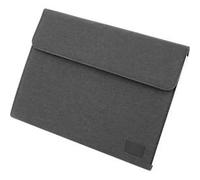 Schreibmappe Stop Ocean Plastic BALI RPET, A4, für Links-/Rechtshänder, 13 Fächer, 2 Einsteckfächer, 3 Stifteschlaufen, 1 Block, Klettverschluss, RPET, anthrazit