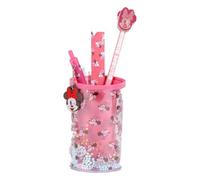 Schreibwaren-Set für Kinder, Minnie Maus, mit Stiftehalter, komplettes Schulset mit Schreibzubehör