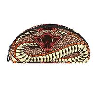 Schreibwarenkoffer Rote Speikobra Organizer Tragbares Federmäppchen Kosmetiktasche Organizer Make-Up-Boxen