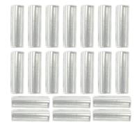 Schrumpfschlauch Transparent für Schnürsenkel Enden,Endkappen und Endhülsen zur Schnürsenkel-Reparatur,Vielseitige Aglets als Spitze und Versiegelung für Sneaker und Fußballschuhe(20 Stück,2.5cm)