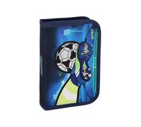 Schüler-Etui Fussball 28 teilig 1-Zipper Mäppchen