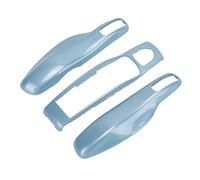 Schützende Schlüsselhülle für Porsche Panamera, Cayenne, MACAN, Boxster, Cayman und 911 718 (Eiskristall blau)