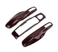 Schützende Schlüsselhülle für Porsche Panamera, Cayenne, MACAN, Boxster, Cayman und 911 718 (Mahagoni)