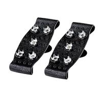 Schuh-Eisgriffe - 2 Stück Winter-Traktionsstollen | Schneewanderspikes Mit 5 Zähnen, rutschfeste, Verstellbare, Schneestiefel-, Gummisohlenbefestigungen Für Männer Und Frauen, Out