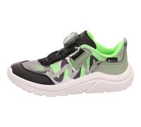 Superfit Jungen Slipper Kicks, Kinder Halbschuhe, Weite: W V, lose Einlage, Ja, modisch, Schlupfschuhe, Slip-ons, SCHWARZ/HELLGRÜN (000), 37 EU