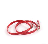 Schuhabsatz-Schnallengürtel mit abnehmbaren Riemen, verschönern Sie Ihre Schuhe mit verstellbarer Passform, Rot