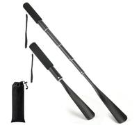 Schuhanzieher Lang Teleskopisch 37-94cm, Ausziehbar Schuhanzieher Aluminium Schuhlöffel Lang Teleskop Schuhlöffel Metall Shoe Horn für Herren Damen Senioren