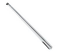 Schuhanzieher, Schuhlöffel aus Metall, 70 cm lang und sehr stabil, komfortable Anziehhilfe, 70 cm, Silber