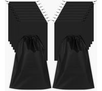 Schuhbeutel für Reisen, 30 x 39,9 cm, Reise-Schuhbeutel zum Verpacken, Reisetasche für Schuhe, Aufbewahrungstaschen für Männer und Frauen, 18 Stück, Schwarz, Schuhbeutel