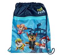 Undercover Turnbeutel mit Sicherheitsverschluss, mit Reißverschlusstasche, ca. 32 x 41 cm, Motiv: Paw Patrol