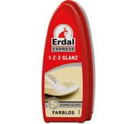 Erdal 1-2-3 Glanz-Schwamm zur Schuhpolitur für sofortigen Glanz, für Schuhe, Stiefel und Taschen aus Leder, Perfect Shine, alle Farben, farblos, 1 Stück