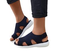 Schuhe Damen Elegant Sportsandalen Barfuß Flache Ortopädicheschuhe Sommer Sandalen Plateau Elegant Abrollschuhe Sommersandaletten Flach Orthopädisch Sommerschuhe Platform Sandals Schnürsandalen