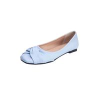 Schuhe Damen Schwarz 38 Lässige Slipper Mit Modischer Schleife, Flache Schuhe, Bequem, Atmungsaktiv, Ideal Für Jeden Diabetiker Schuhe Damen Extra Weit Damen-Zehentrenner Sommerschuhe（Sky Blue, 36