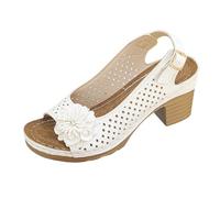 Schuhe Damen Sommer Elegant, Elegant Faux Leder Slingpumps Damen Festliche Schuhe Mit Absatz Slingback Sommer Bequem Damenschuhe Sandalen Frühling Kitten Heels Sandaletten Riemchenpumps