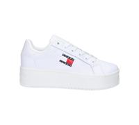 Tommy Jeans Damen Cupsole Sneaker Flatform Plateau, Weiß (White), 40