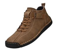 Schuhe Herren Atmungsaktive Wasserdicht OrthopäDische Sneakers Komfortable Lederschuhe Leichte Sportschuhe Outdoor Wanderschuhe Laufschuhe Freizeitschuheflach rutschfest BarfußSchuhe