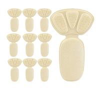 Schuhfersenpolster - 5 Paar atmungsaktive weiche Anti-Rutsch-Pads,Einlagen für zu große Schuhe - Stiefel Loafer Arbeitsschuhe Business Sportschuhe Gehen Tanzen Party Pflege