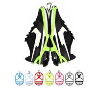Schuhholster für Rucksack mit Clipaufhänger Schuhhalter mit Karabiner für Sneaker, Cleats, Bowling, Fußball, Korb, Fußball, Reisen, Outdoor, Sport, Gelbes Neon, leuchtet im Dunkeln, L, Praktisch und