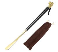 Schuhlöffel, 49 Cm Schuhlöffel Aus Holz, Langer Schuhanzieher Metall, Tragbarer Schuhlöffels, Schuhlift Für Senioren, Schuhlöffel Lang Holz Mit Metall Griff Für Herren Damen (B)