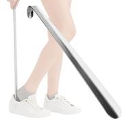 Schuhlöffel aus Edelstahl, 80 cm, lang, universal, mit Aufhängelöchern für Stiefel, Schuhe, Lazy Shoe Helper Stick für Männer, Frauen, Kinder, Senioren