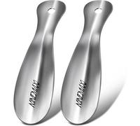 Schuhlöffel Edelstahl Reise 19cm klein 2er Pack Silbrig 2er-pack A