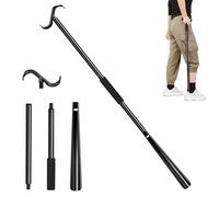 Schuhlöffel Extra Lang, 90cm Schuhanzieher Lang 3-in-1Schuhlöffel Lang Anziehhilfe & Sockenentferner von Schuhen und Kleidung im Sitzen oder Stehen für Herren Damen Kinder Senioren