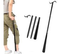 Schuhlöffel Extra Lang, 90cm Schuhanzieher Lang 3-in-1Schuhlöffel Lang Anziehhilfe & Sockenentferner von Schuhen und Kleidung im Sitzen oder Stehen für Herren Damen Kinder Senioren