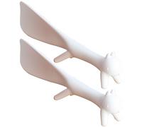 Schuhlöffel Kompakter Kleiner Reise-Schuhlöffel, Schuhlöffel In Katzenform Mit Kurzem Griff, Schuhanzieher Für Damen Aus Kunststoff, Leichter PP-Schuhhelfer, Für Jungen/Mädchen (Color : White Color,