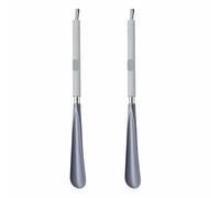 Schuhlöffel Lang Kunststoff Schuhanzieher Edelstahl Schuhloeffel Shoe Horn Reiseschuhlöffel Ausziehbar Einziehbarer Langer Griff Für Den Heimgebrauch (41cm,Gray)