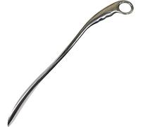 Schuhlöffel Lang Langer Griff Aus Hochwertiger Aluminiumlegierung Schuhanzieher, Heimgebrauch Bequem Zu Halten Shoehorn, Stabil Und Glatt Schuhheber (Color : Silver, S : 65 * 4.7cm)