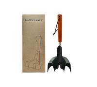 Schuhlöffel Lang, Teleskopisch 26~76cm, Ausziehbarer Schuhanzieher, Schuhlöffel Lang Kunststoff mit Metall Griff, für Herren Damen Kinder Senioren (Schwarz)